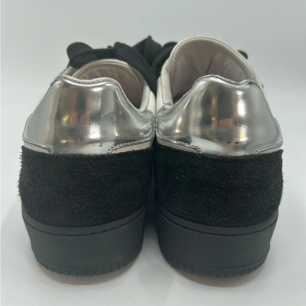 Les Hommes Black and White Men's Sneakers